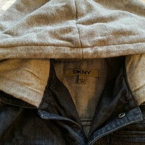 Dkny Jackets & Coats - DKNY Boys Dark Denim Jacket with Hoodie size 5 Dkny Jackets & Coats - DKNY Boys Dark Denim Jacket with Hoodie size 5